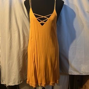 Sold!             Mustard yellow summer dress